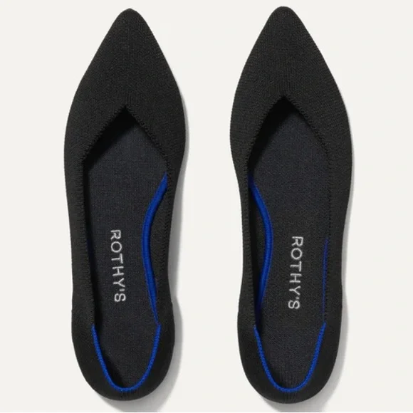 Rothy’s Black “The Point” Flats - Picture 8 of 12
